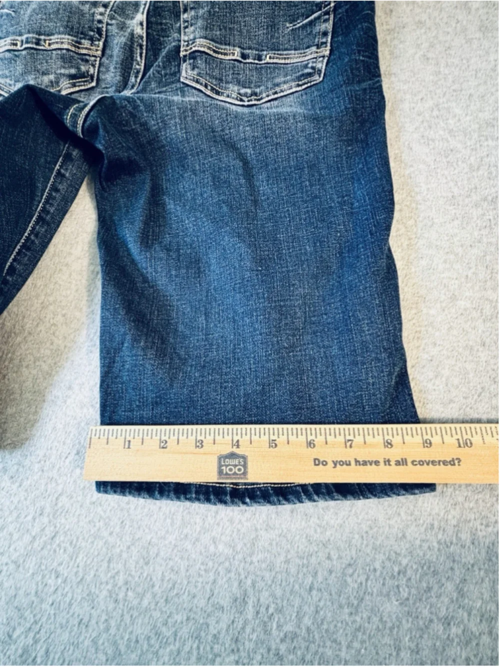 BKE Denim Womens 29 Bermuda Jean Shorts Medium Wash Stretch Long Jorts Buckle